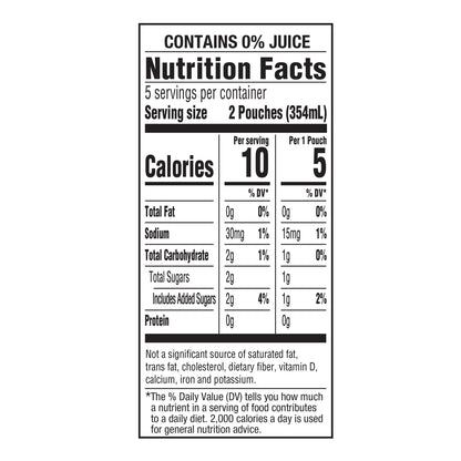 Capri Sun Roarin' Waters Tropical Punch Flavored with other natural flavor Water Beverage, 10 ct Box, 6 fl oz Drink Pouches