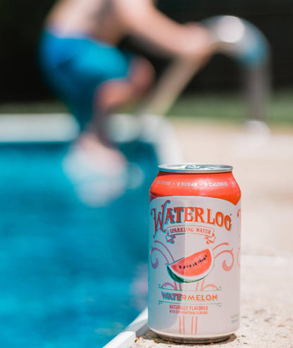 Waterloo Sparkling Water, Watermelon Naturally Flavored, 12 Fl Oz Cans (Pack of 12) – Zero Calories and Zero Sugar or Sweeteners