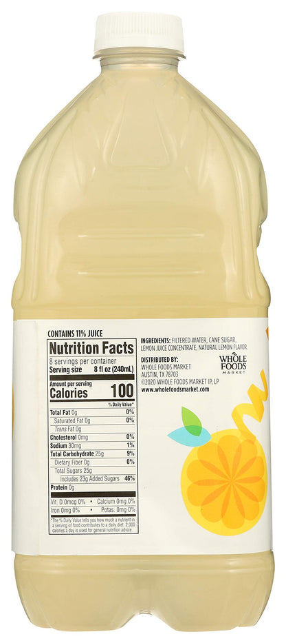 365 by Whole Foods Market, Lemonade, 64 Fl Oz (Pack of 3)