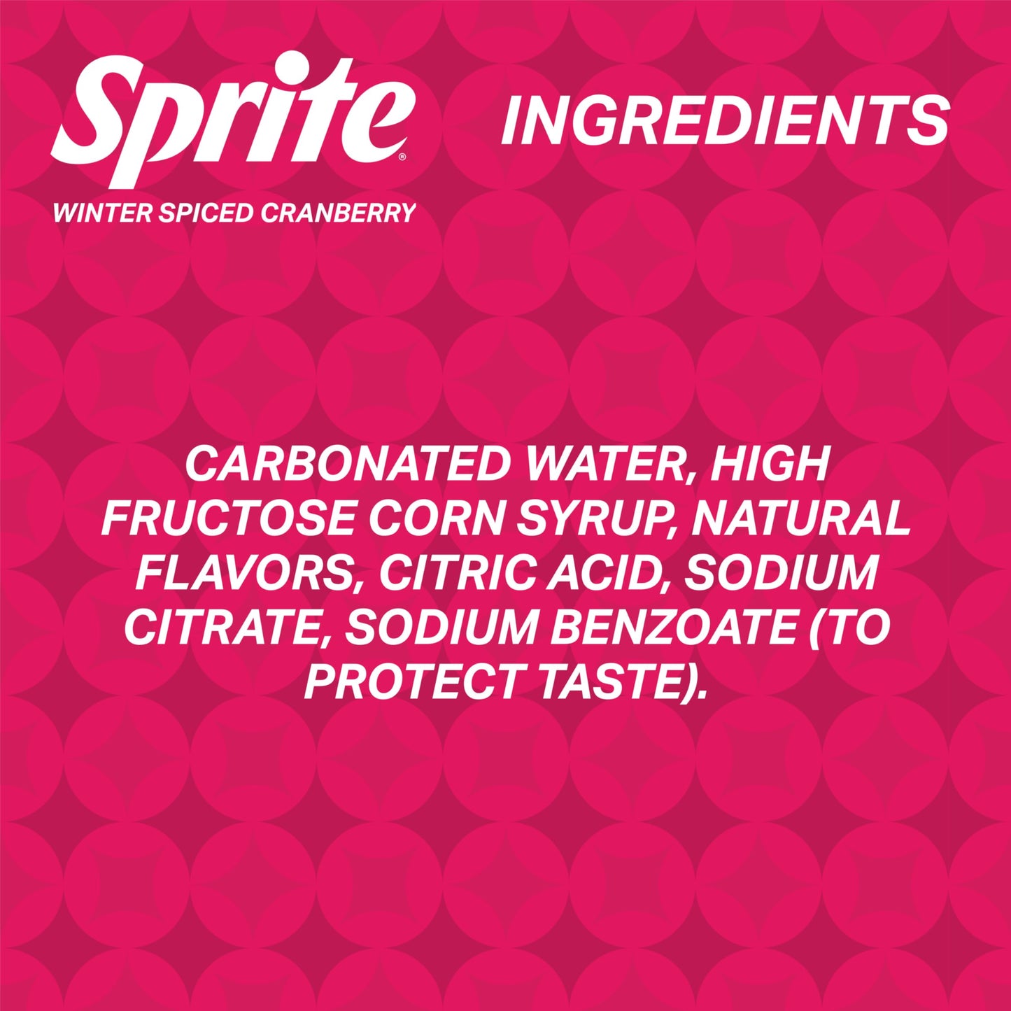 Sprite Winter Spiced Cranberry Soda Soft Drink Fridge Pack, 7.5 fl oz Mini Cans, 10 Pack
