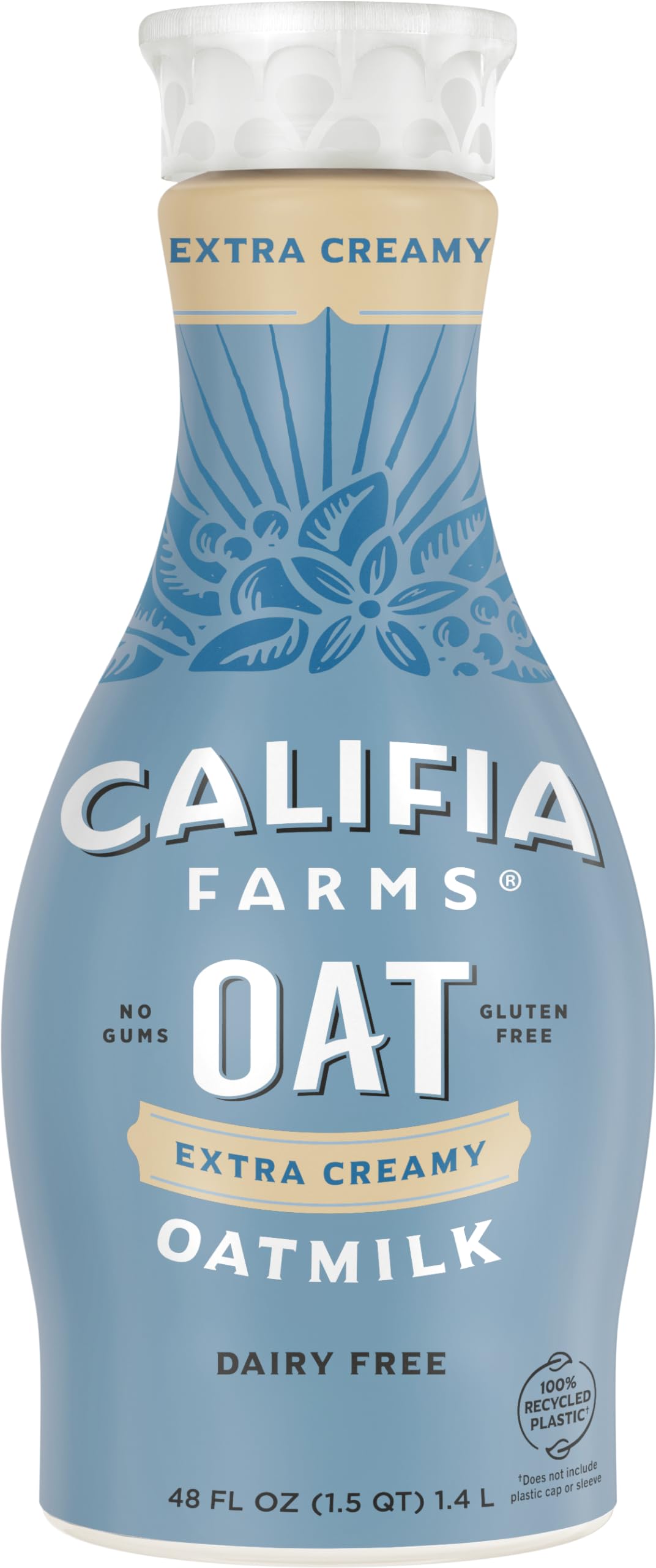 Califia Farms - Extra Creamy Oat Milk, 48 Oz, Dairy Free, Plant Based, Vegan, Gluten Free, Non GMO, High Calcium, Smoothie, Oatmilk