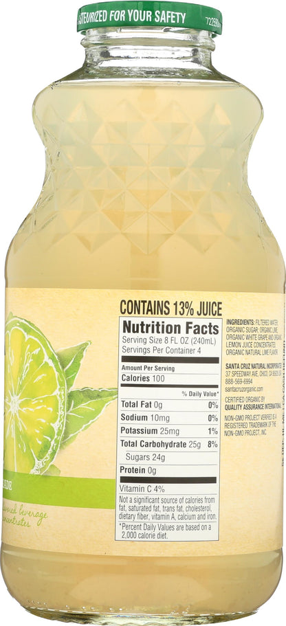 Santa Cruz Organic Limeade Juice, 32 fl oz (Pack of 1)