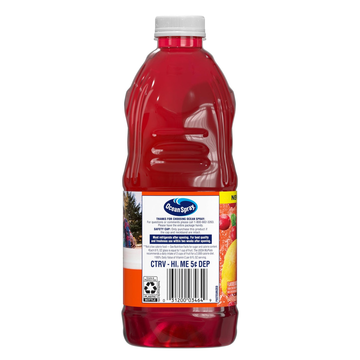 Ocean Spray® 100% Juice Cranberry Mango Juice Blend, 64 Fl Oz Bottle (Pack of 8)