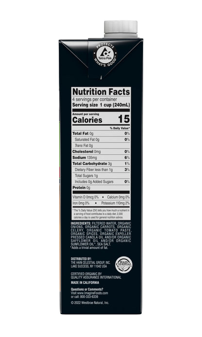 Imagine Foods, Broth Vegetable Low Sodium Organic, 32 Fl Oz