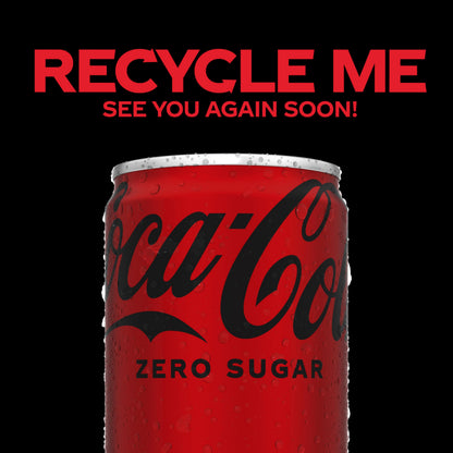 Coke Zero Sugar Mini-Can 7.5 fl oz, 6 Pack (Package May Vary)