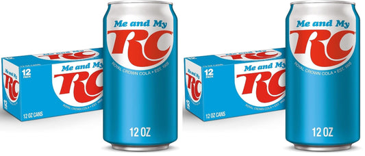 RC Cola Soda, 12 fl. oz. Cans, 12 Pack (Pack of 2)