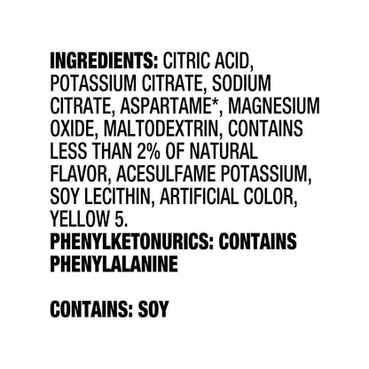 Crystal Light Drink Mix, 6 Pitcher Packets, for Flavorful Hydration and Shareable Refreshment, Lemonade, natural flavor with other natural flavor, Zero Sugar, Low Calorie, 3.2 oz