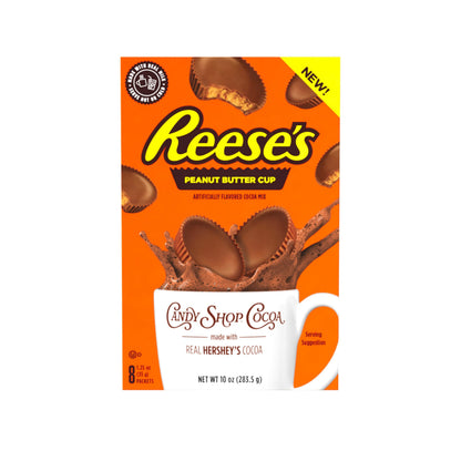 Candy Shop Cocoa Mix Variety Pack, Hot Chocolate, HERSHEY'S Milk Chocolate, REESE’S Peanut Butter Cup, YORK Peppermint Pattie, Make Hot or Iced, Made With Real Milk, 8 Packets Each (Pack of 24)