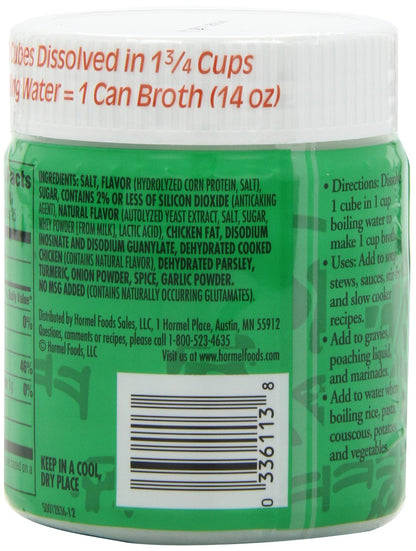 Herbox Bouillon Cubes Chicken 25 cubes, 3.33-Ounce (Pack of 6)