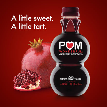 POM Wonderful 100% Pomegranate Juice, 16 Ounce Bottle