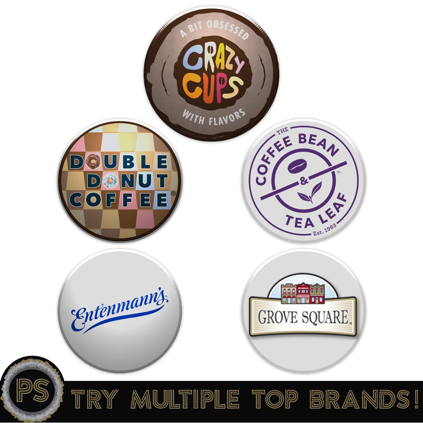 Perfect Samplers Hot Chocolate Pods, Hot Cocoa Single Serve Cups for Keurig K Cup Brewers, 40 Count