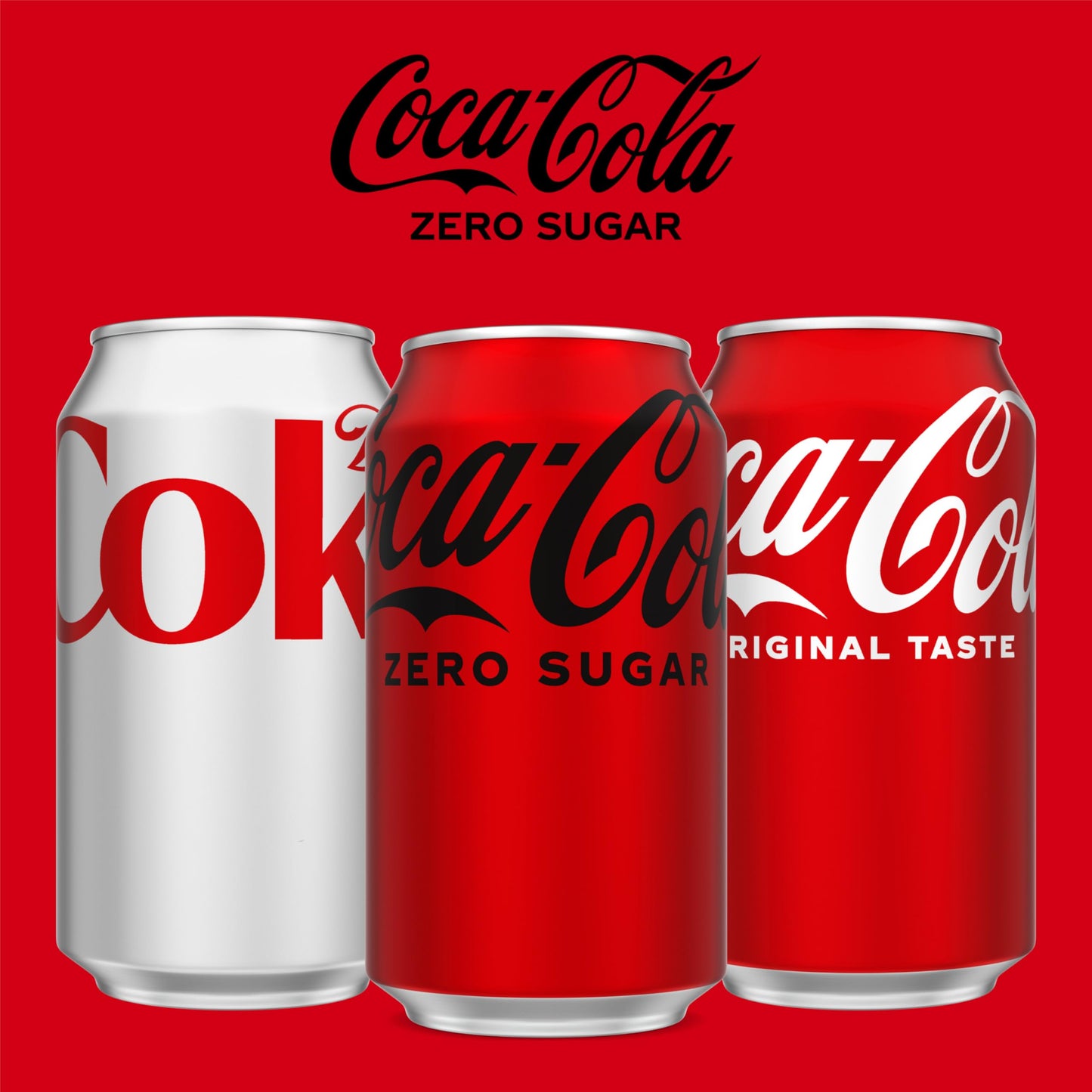 Coke Zero Sugar Cola Soda, 12 oz, 24 Pack (Package May Vary)