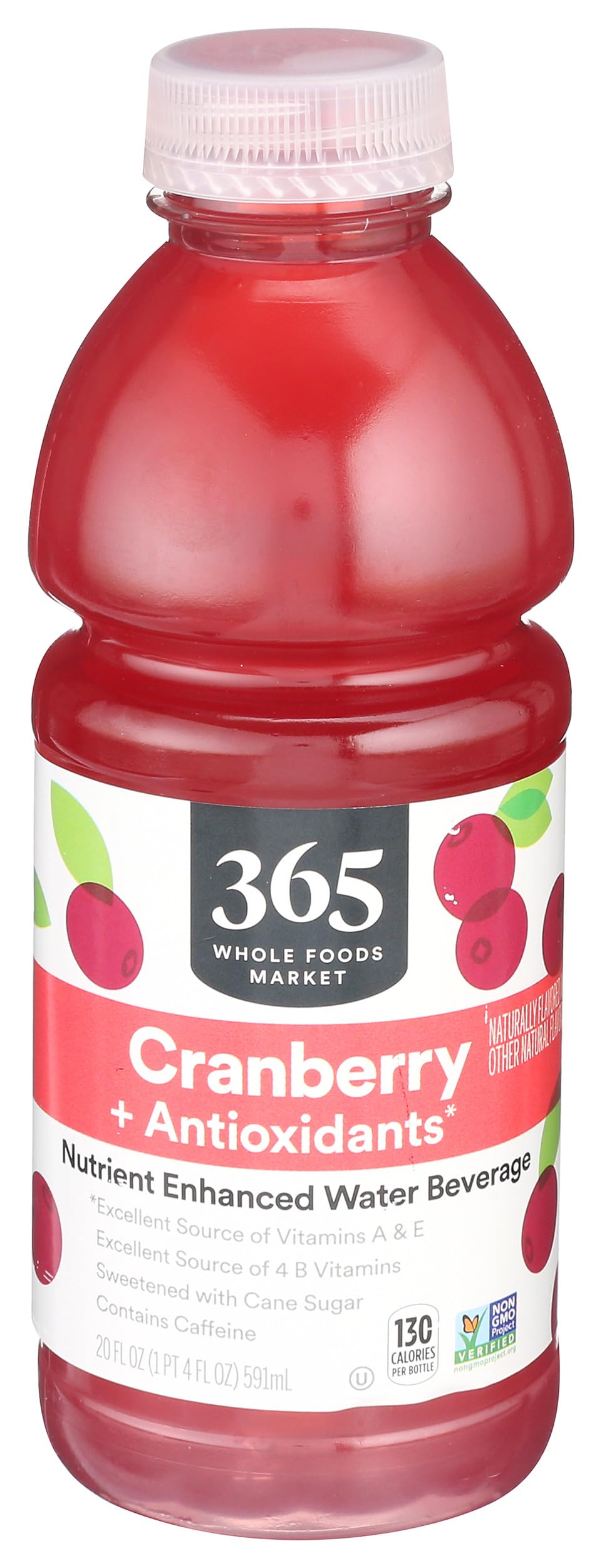 365 by Whole Foods Market, Nutrient Enhanced Water, Cranberry + Antioxidants, 20 Fl Oz