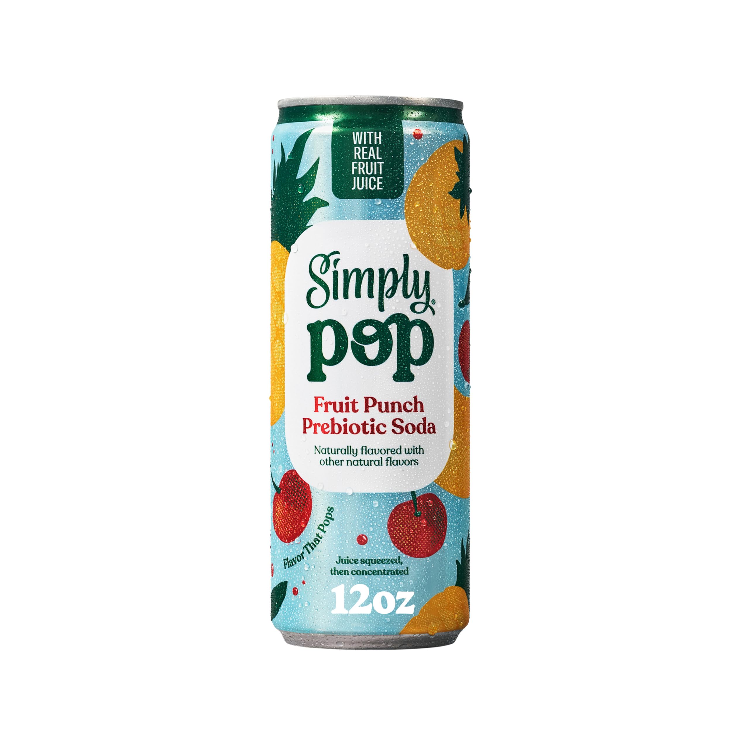 Simply Pop, Fruit Punch Prebiotic Soda, 12 Fl Oz – Lords of the Drinks