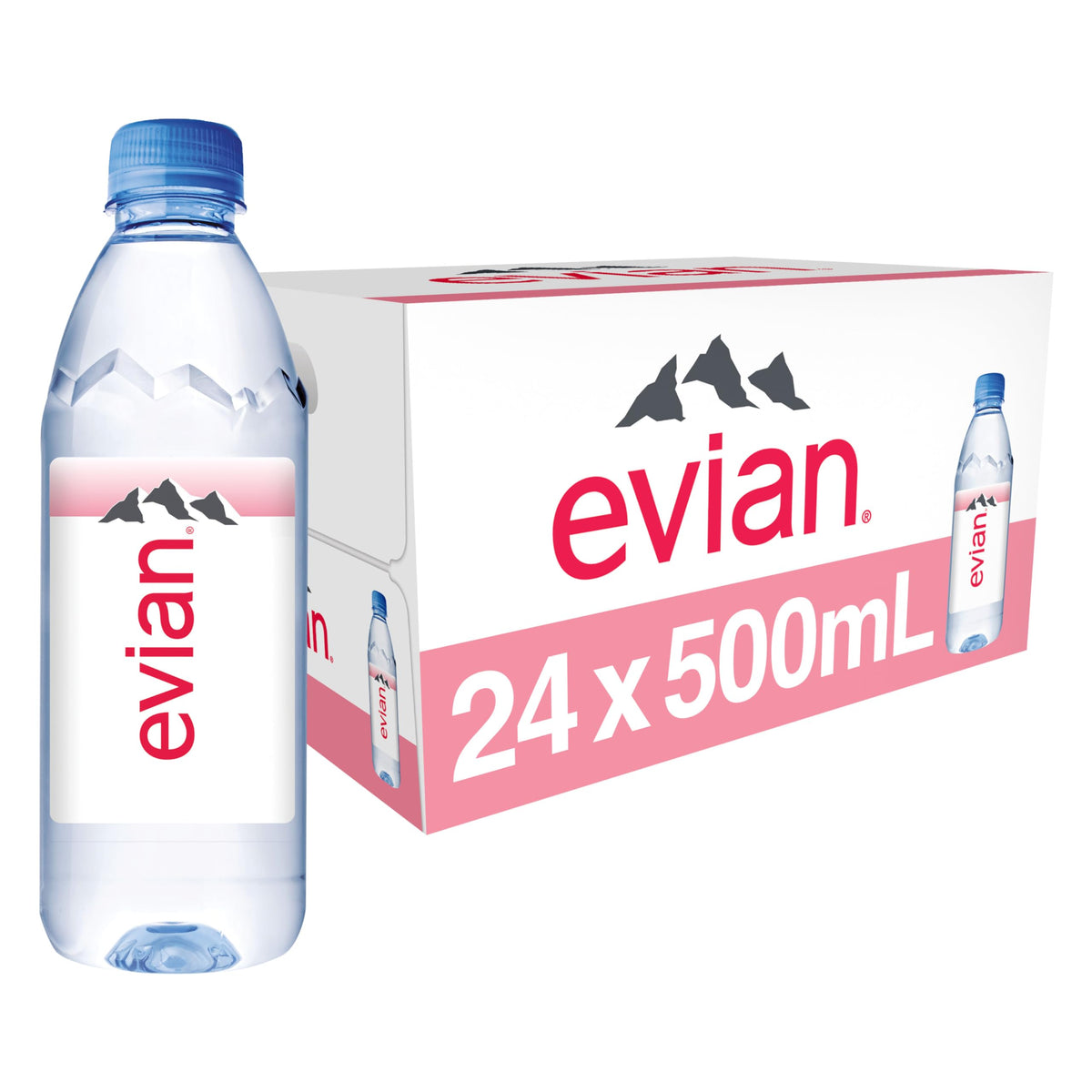 evian Natural Spring Water, PH Balanced with Natural Electrolytes, 16 ...