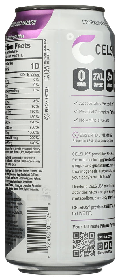 Celsius Grape Slush 16 oz
