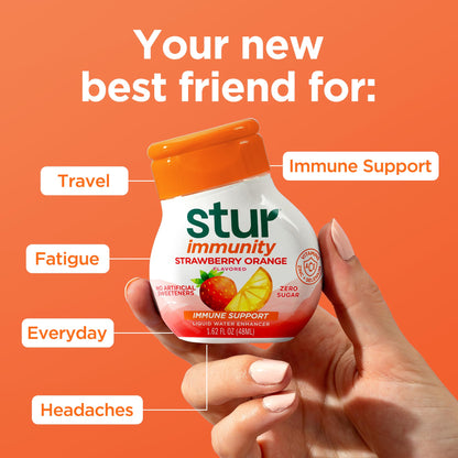 Stur Liquid Water Enhancer | Immunity Variety Pack | Naturally Sweetened |