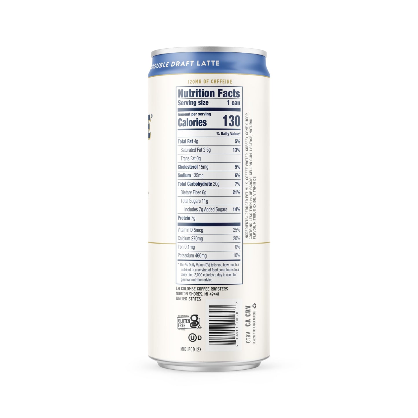 La Colombe Double Draft Latte, 11 Fl. Oz., Single Can