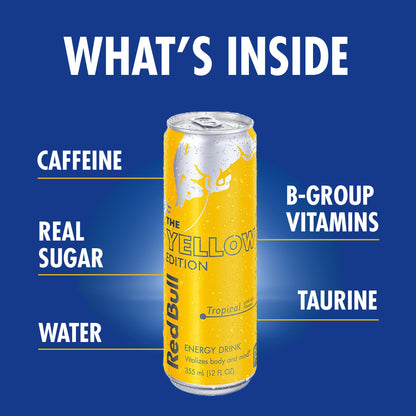 Red Bull Yellow Edition Energy Drink, 12 fl oz (RB203753)