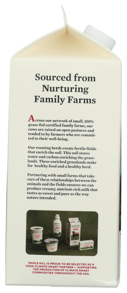 Maple Hill Creamery Organic Whole Milk, 64 fz
