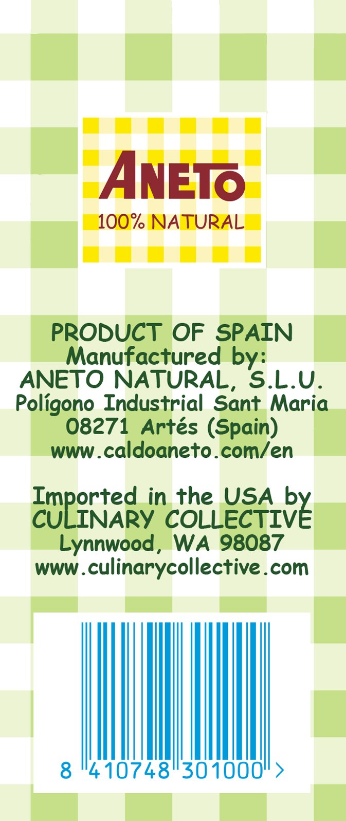 Aneto 100% Natural Vegetable Broth 34 fluid ounce | Made in Spain | Whole Ingredients | Gluten Free | (6)