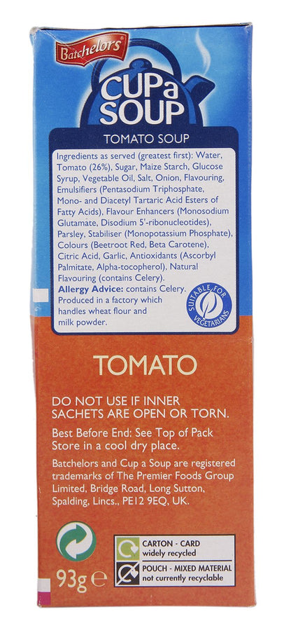 Batchelors Cup a Soup Tomato 4 Sachets 93 g (Pack of 9)