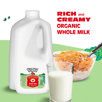 Organic Valley® Organic Whole Milk — Pasture Raised, Non GMO — 128 oz (Gallon)