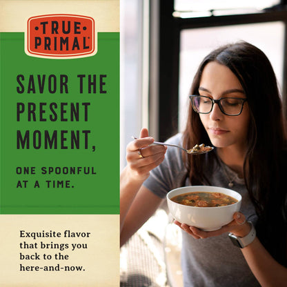 True Primal Beef & Vegetable Organic Soup 8-pack, Ready to eat, Gluten free, Paleo, Grass-fed beef, Whole30, Keto