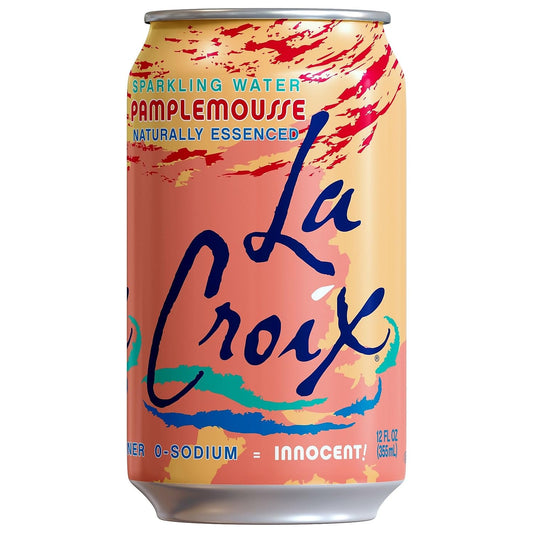 Lacroix Grapefruit Flavored Sparkling Water, 12