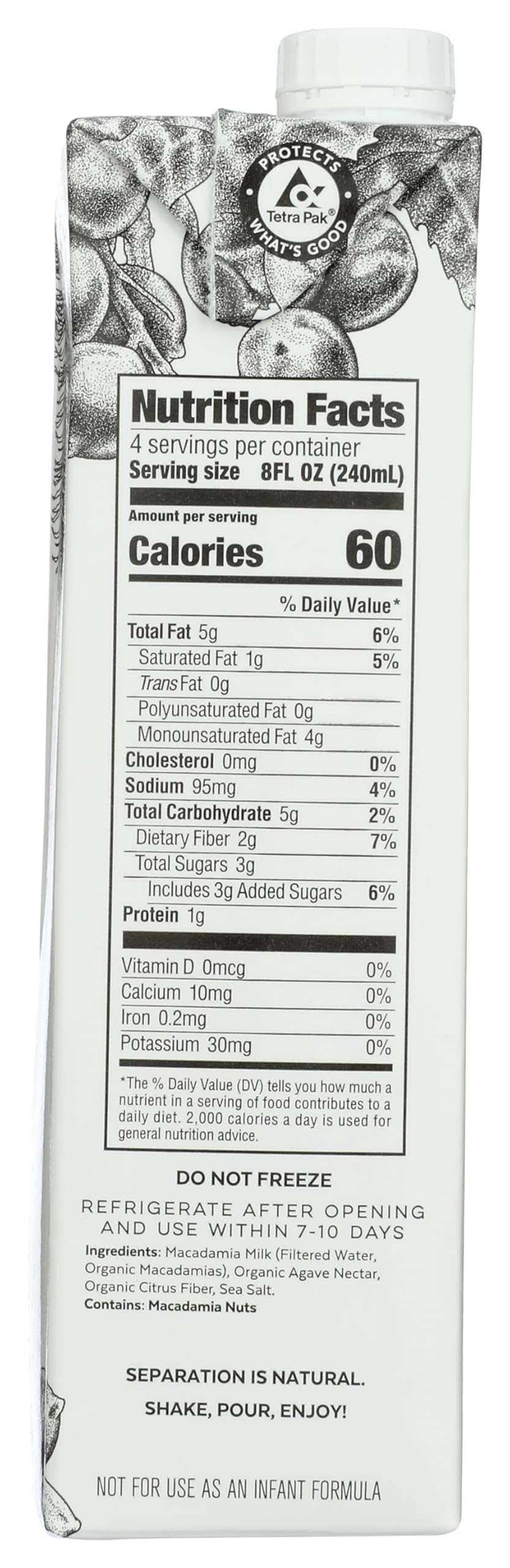 Milkadamia Organic Artisan Macadamia Milk 32 FO