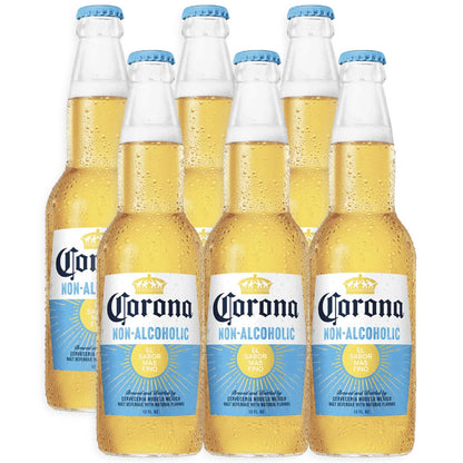 Corona Non Alcoholic 12oz Bottles Beer Your Favorite Mexican Lager NA Drink Beverage