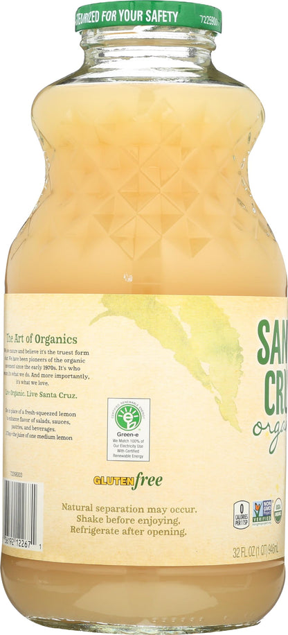 Santa Cruz Organic 100% Pure Lemon Juice, 32 fl oz (Pack of 1)