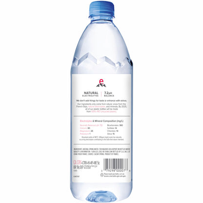 Evian Natural Spring Water, 1 L bottles, 6 pack