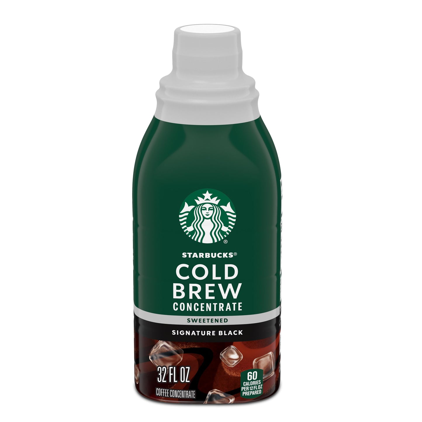 Starbucks Cold Brew Coffee Concentrate, Sweetened Signature Black Iced Coffee, 32 fl oz
