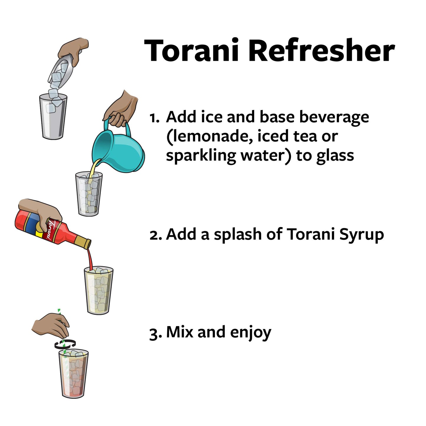 Torani Sugar Free Flavored Drink Syrup Soda Flavors Variety Pack, Raspberry, Coconut, Strawberry & Peach, 25.4 fl oz, (Set of 4)