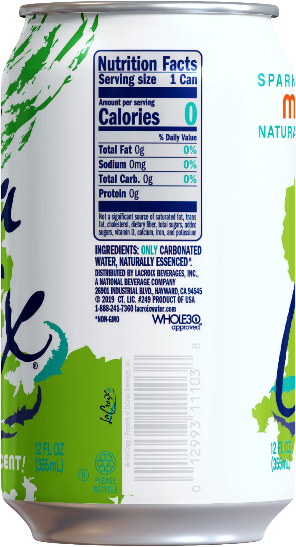 La Croix, Water Sparkling Mango, 12 Fl Oz, 8 Pack