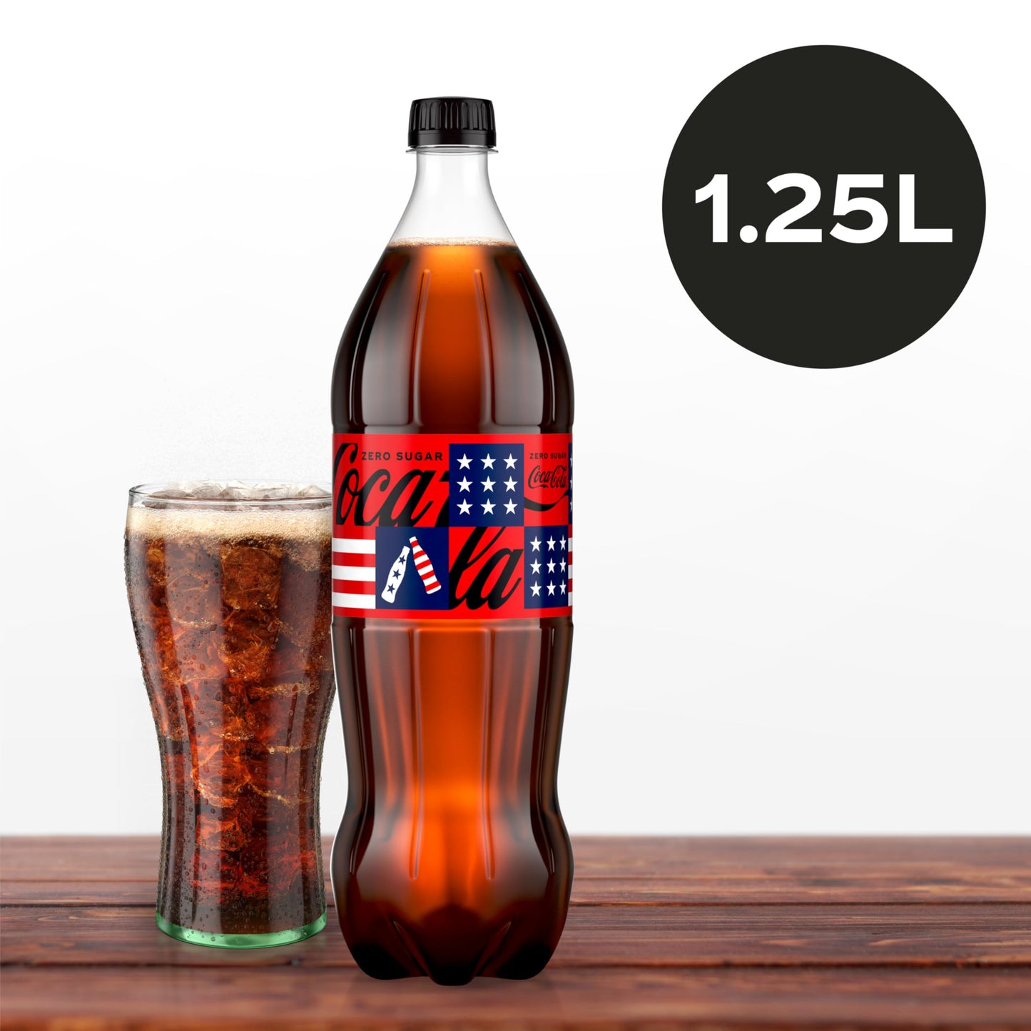 Coke Zero Sugar Diet Soda Soft Drink, 1.25 Liter Bottle