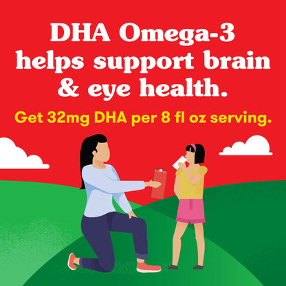 Horizon Organic DHA Omega-3 Milk, DHA Whole Milk, 64 fl oz Half Gallon Carton