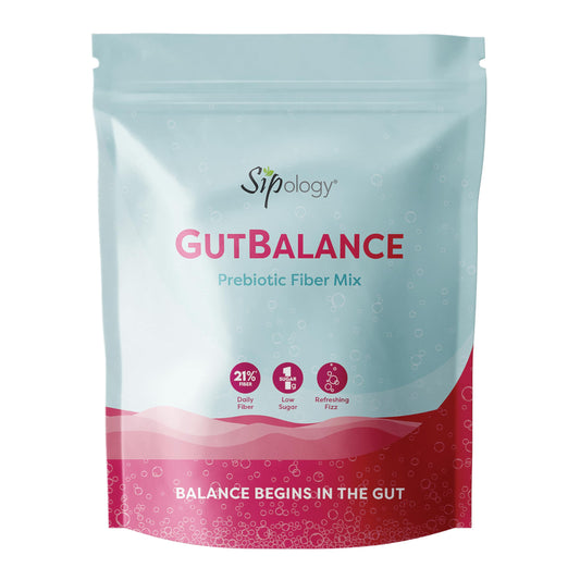 Sipology: GutBalance - Tropical Mango - 12 Stick Pack - Prebiotic Fiber Mix, Powder Drink, Promote Digestive Health, Organic Stevia, Plant Based-Vegan