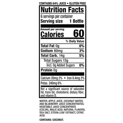 Mott's Active Blastin' Berry Hydrating Juice Beverage, 8 Fl Oz Bottles, 24 Count (4 Packs Of 6), Made With Naturally Sourced Electrolytes & Coconut Water, Gluten & Caffeine-free, Kosher