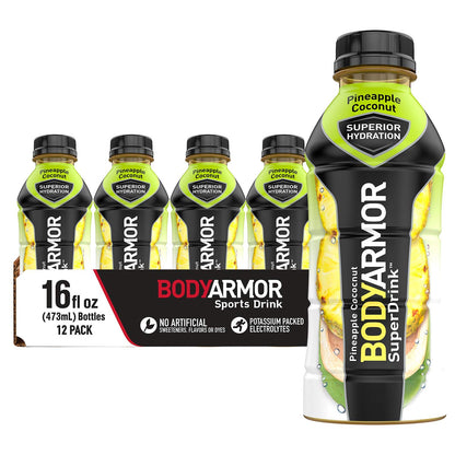 BODYARMOR Sports Drink and BODYARMOR LYTE Sports Drink Bundle (Pack of 12, 16 Fl Oz)