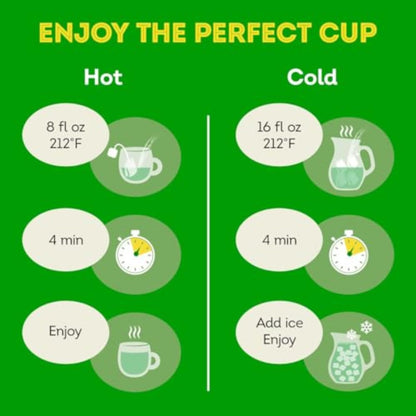 Lipton Decaffeinated Green Tea Bags, Unsweetened Teabags for Decaf Hot Tea or Decaf Iced Tea with Flavonoids, 40 Total Tea Bags