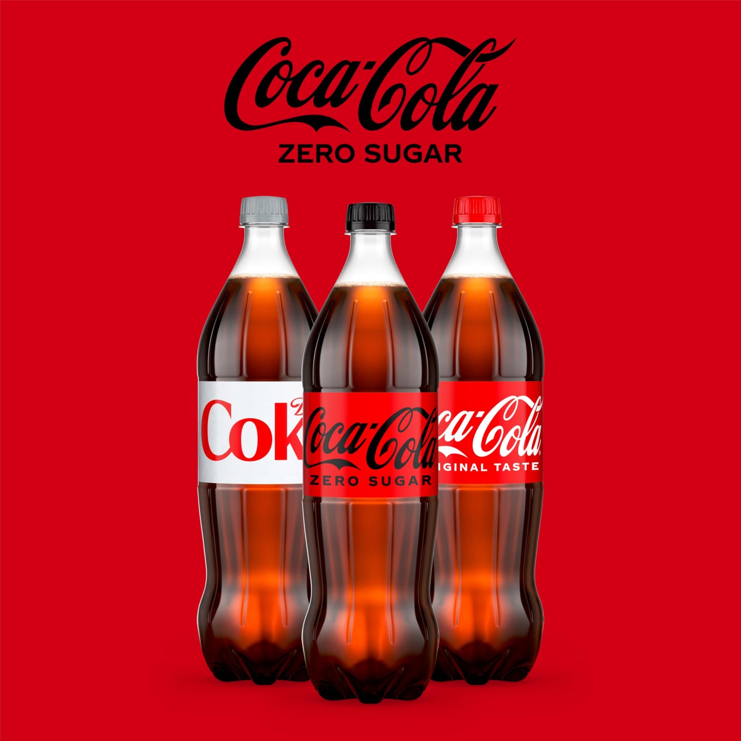 Coke Zero Sugar Diet Soda Soft Drink, 1.25 Liter Bottle