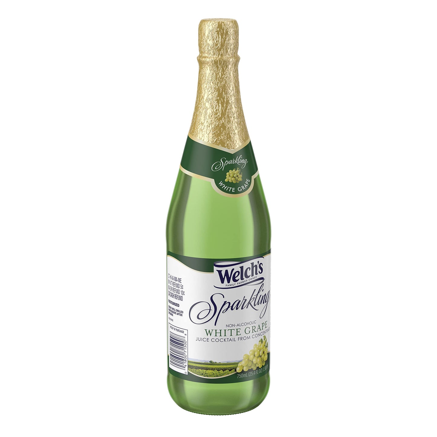 Welch's Sparkling White Grape Cocktail Juice, Non-Alcoholic, 25.4 Fl Oz
