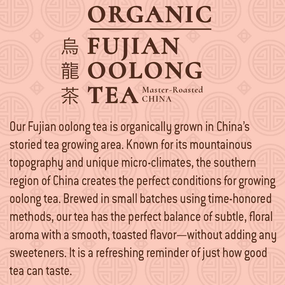 Tejava Origins Fujian Oolong Iced Tea, 12 Pack, 1 Liter Glass Bottles, Unsweetened, USDA Organic, Non-GMO, Kosher, No Sugar or Sweeteners, Brewed in Small Batches
