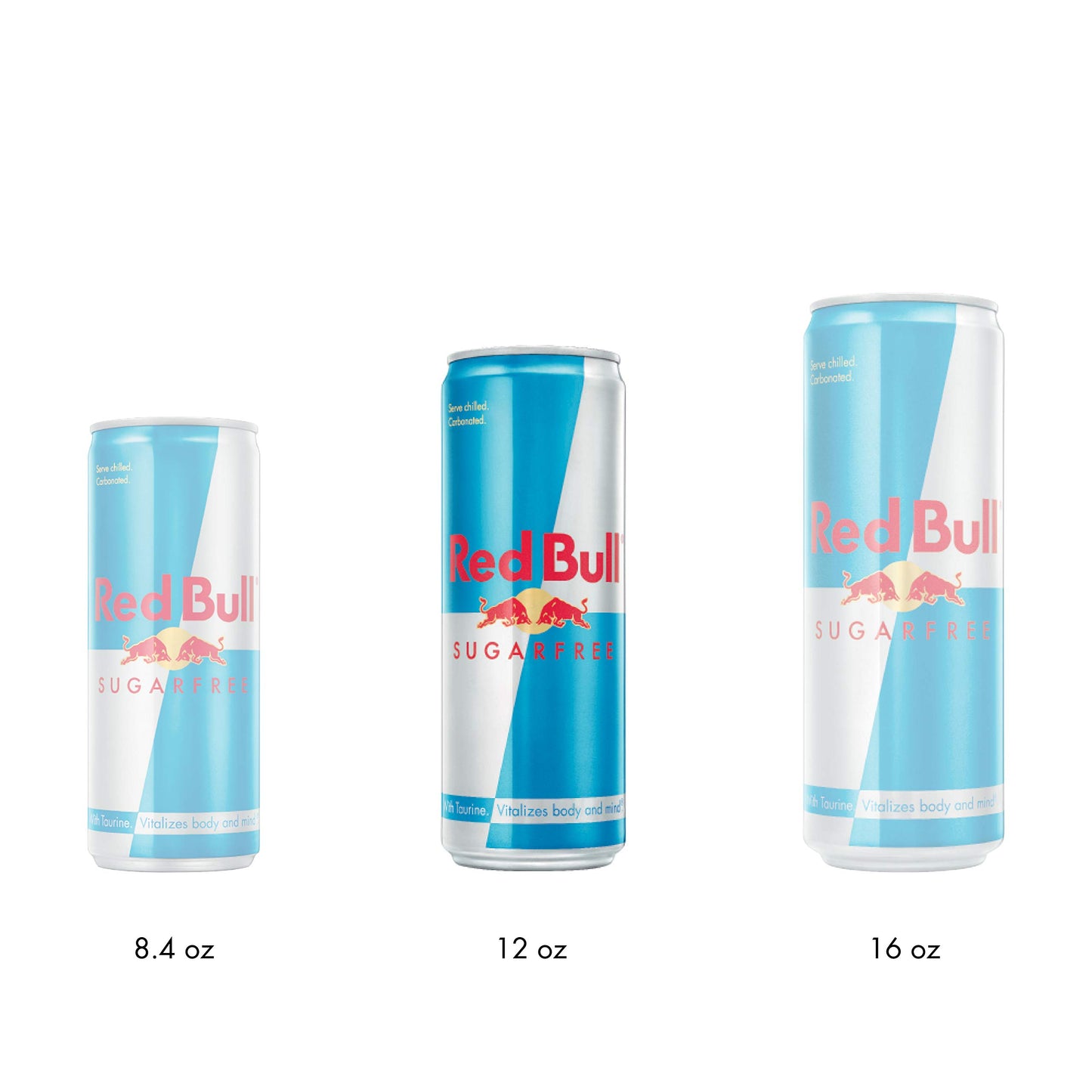 Red Bull Sugar Free and Original Energy Drink Bundle, 12 and 8.4 Fl Oz Cans