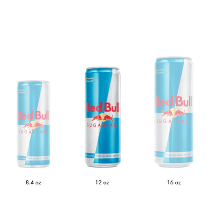 Red Bull Sugar Free and Original Energy Drink Bundle, 12 and 8.4 Fl Oz Cans