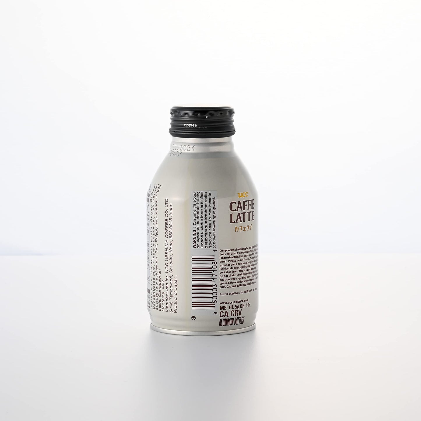 UCC Ready to Drink Caffe Latte, 8.79 FL OZ (Pack of 24), Delicious, Rich and Creamy, Convenient Bottled Coffee Drinks For On-the-Go, Imported from Japan