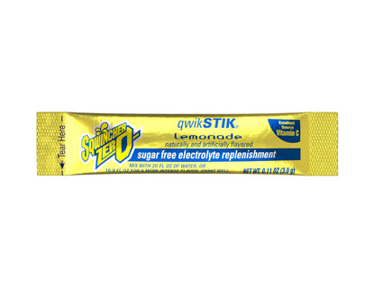 Sqwincher Zero Qwik Stik Sugar Free Orange and Lemonade Flavor Electrolyte Hydration Drink Mix (50 Count)