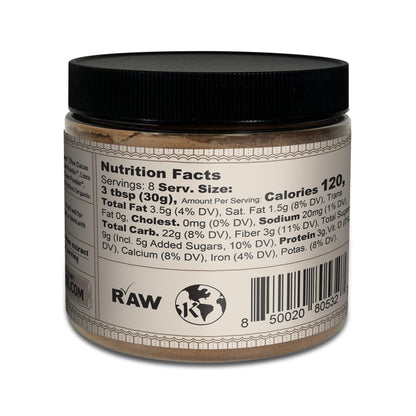 Rawmio Oat Milk Mushroom Hot Chocolate - Vegan, Kosher, Low-Fat and Gluten-Free | Pack of 1 | 8.5 oz